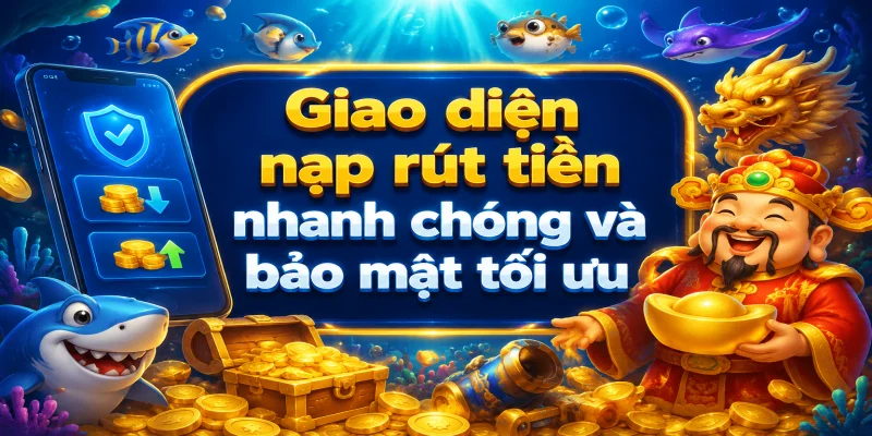 Giao diện nạp rút tiền nhanh chóng và bảo mật tối ưu khi tham gia giải trí trực tuyến tại 188BET