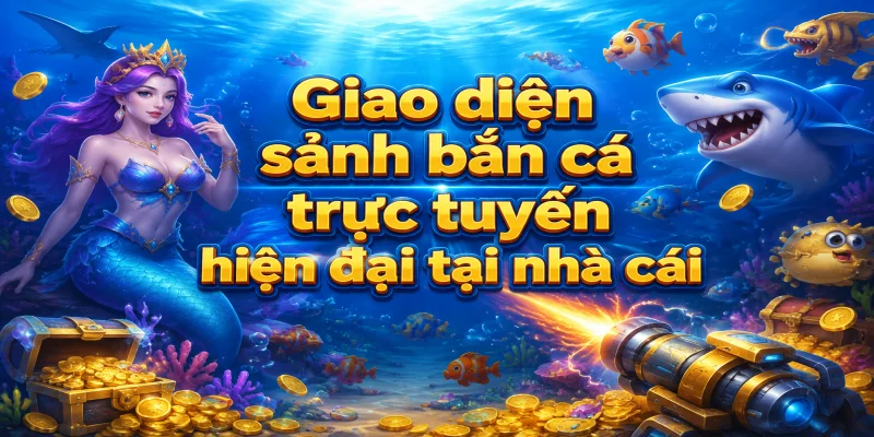 Giao diện sảnh bắn cá trực tuyến hiện đại tại nhà cái uy tín 188BET
