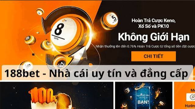 Giao diện trang chủ 188BET trên thiết bị di động